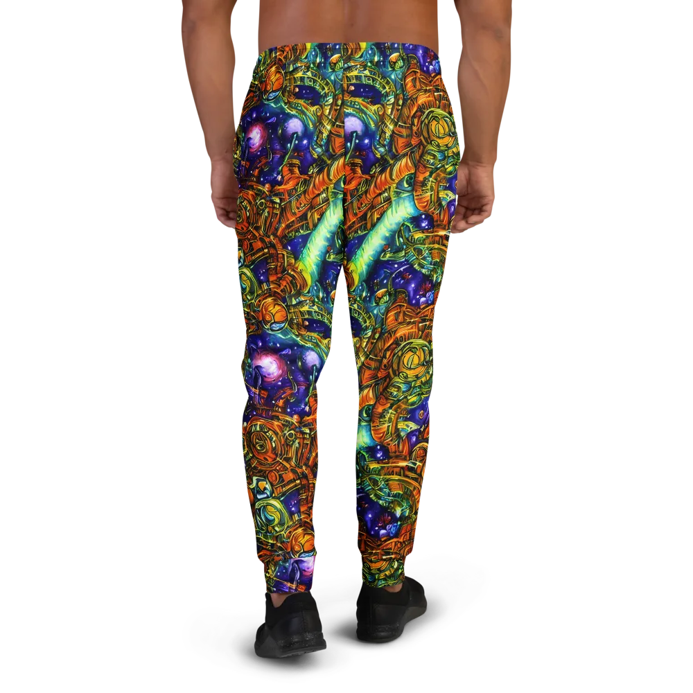 Ultraviolet Machine on Men's Joggers — Back