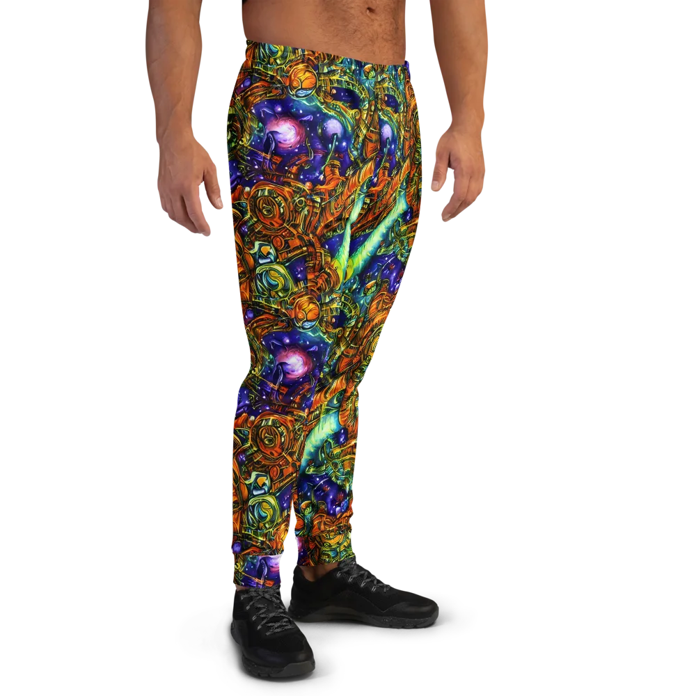 Ultraviolet Machine on Men's Joggers — Right