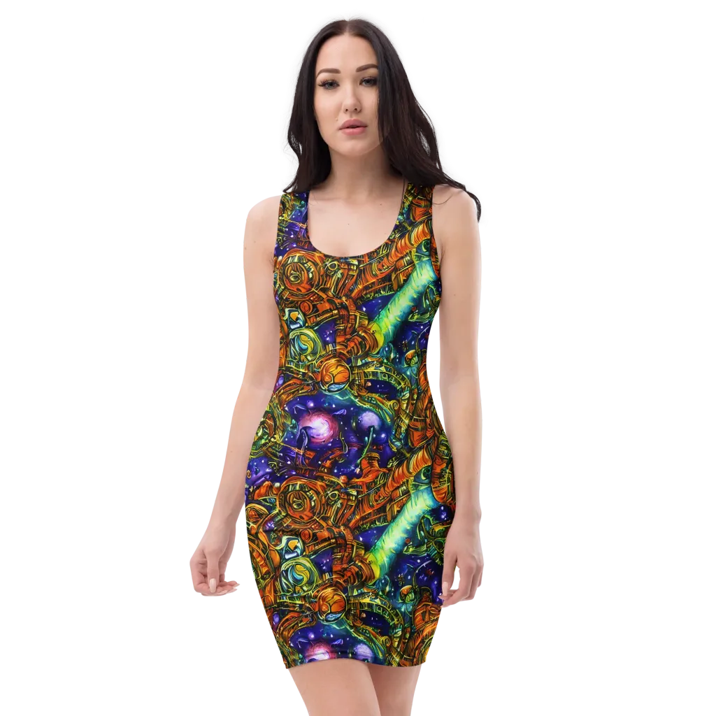Ultraviolet Machine on Bodycon Dress — Front