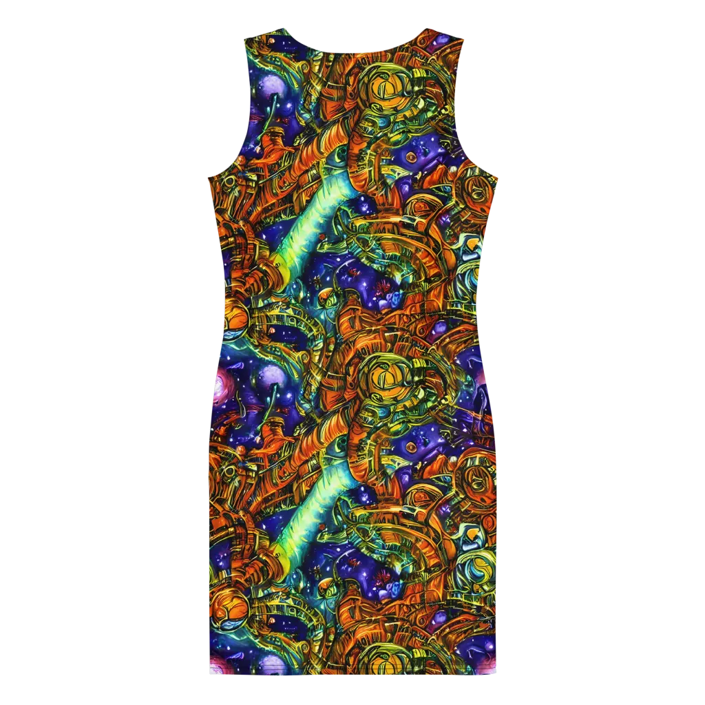 Ultraviolet Machine on Bodycon Dress — Back