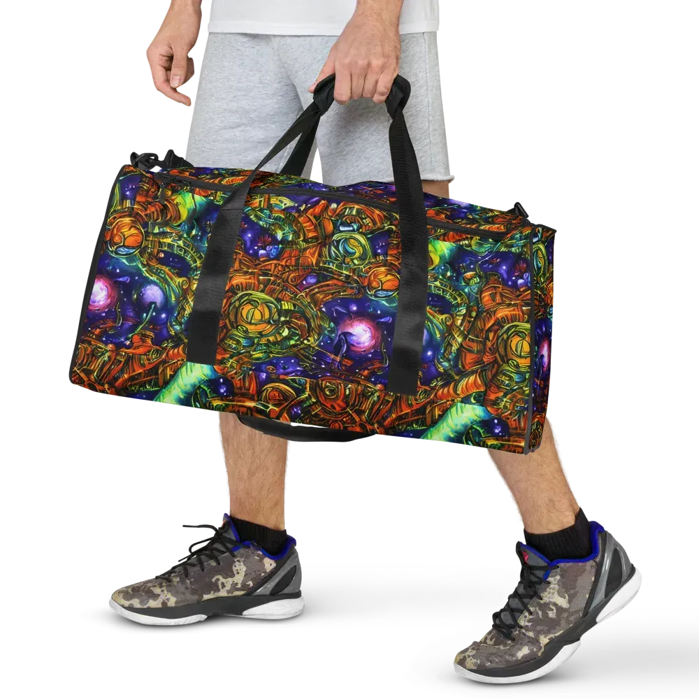 Ultraviolet Machine on Duffle Bag — Front