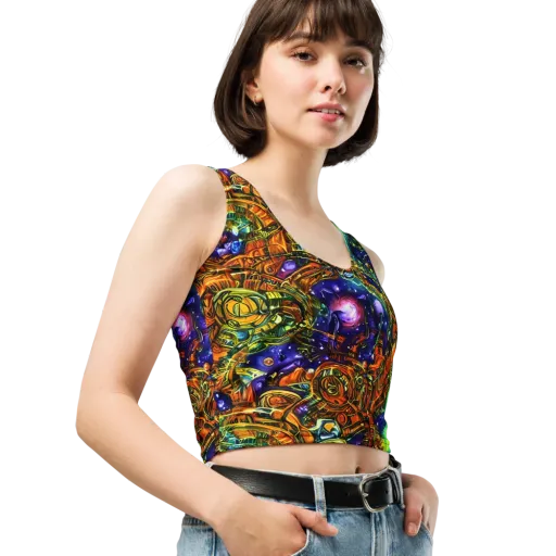 Ultraviolet Machine on a Crop Top