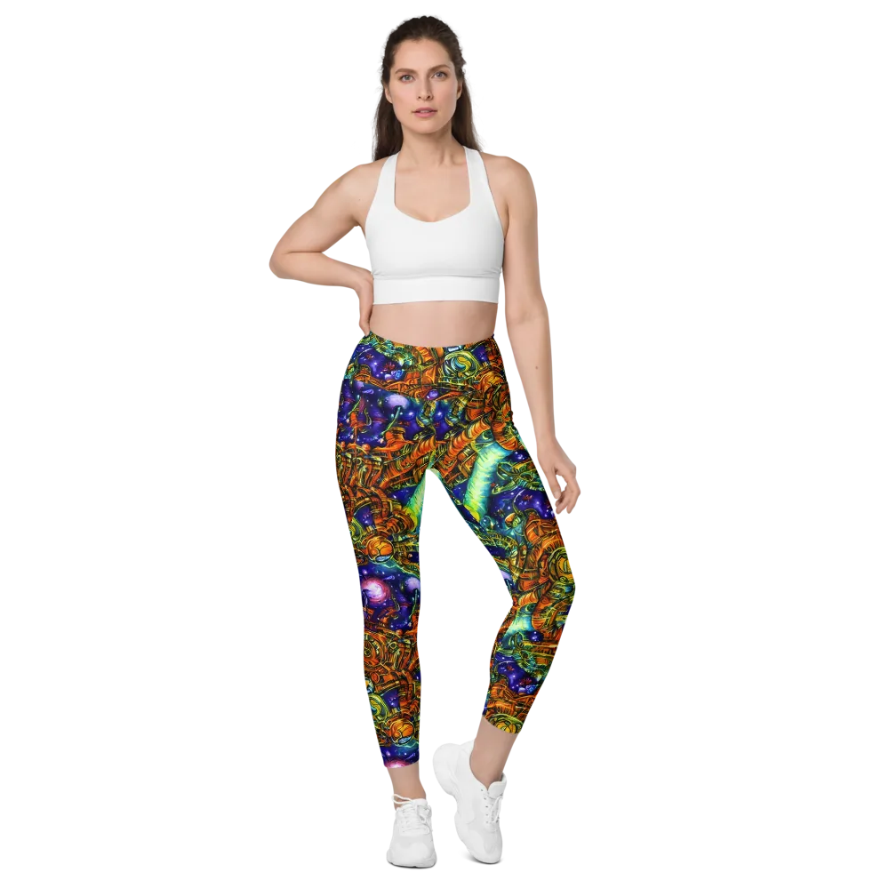 Ultraviolet Machine on Leggings with Pockets — Front