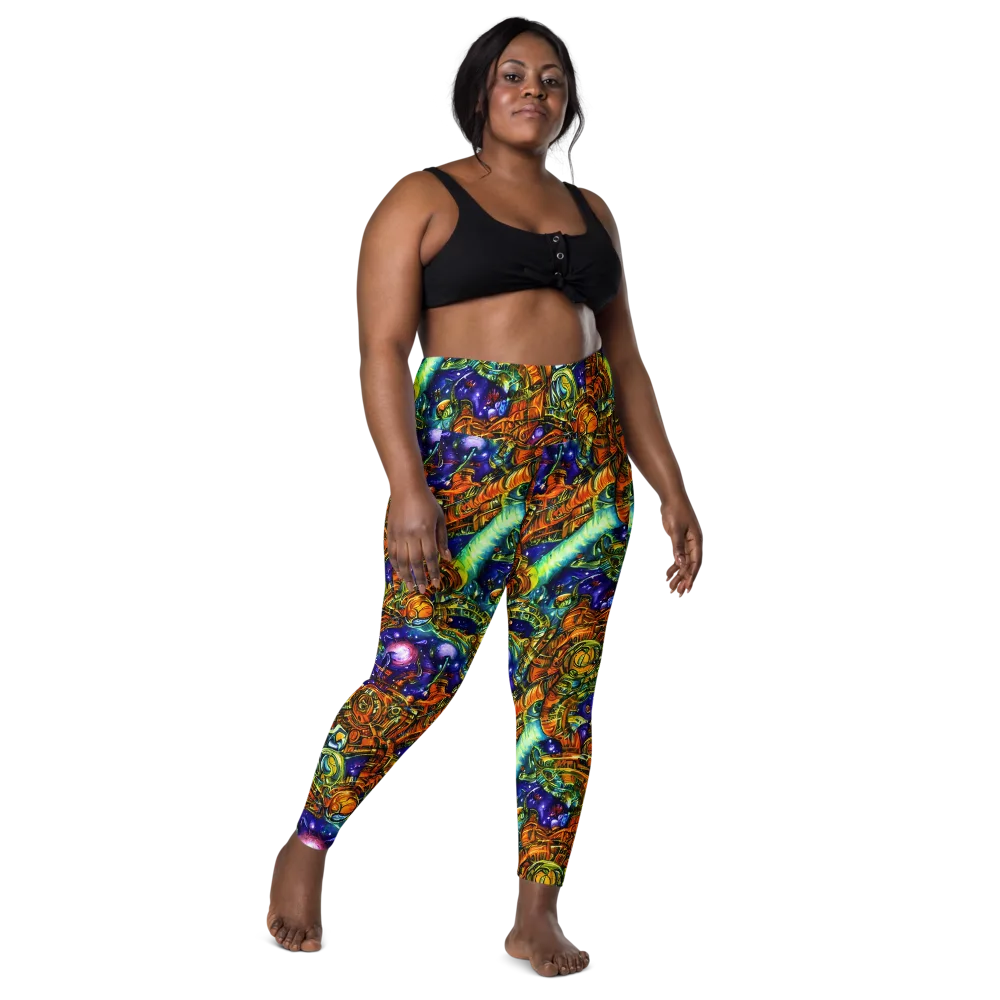 Ultraviolet Machine on Leggings with Pockets — Front