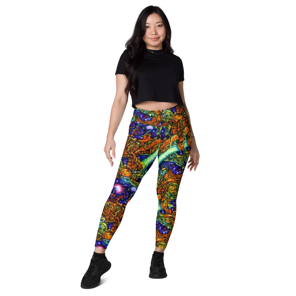 Ultraviolet Machine on Leggings with Pockets — Front