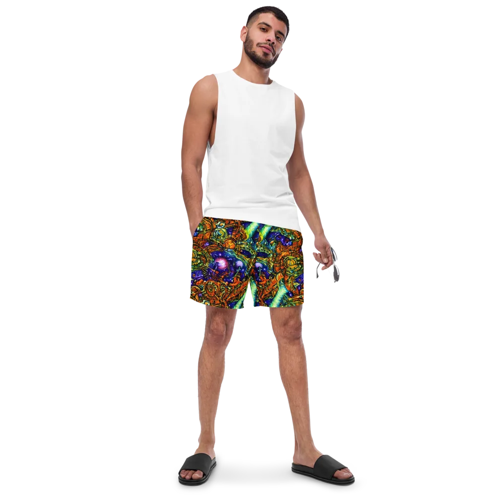Ultraviolet Machine on Swim Trunks — Front
