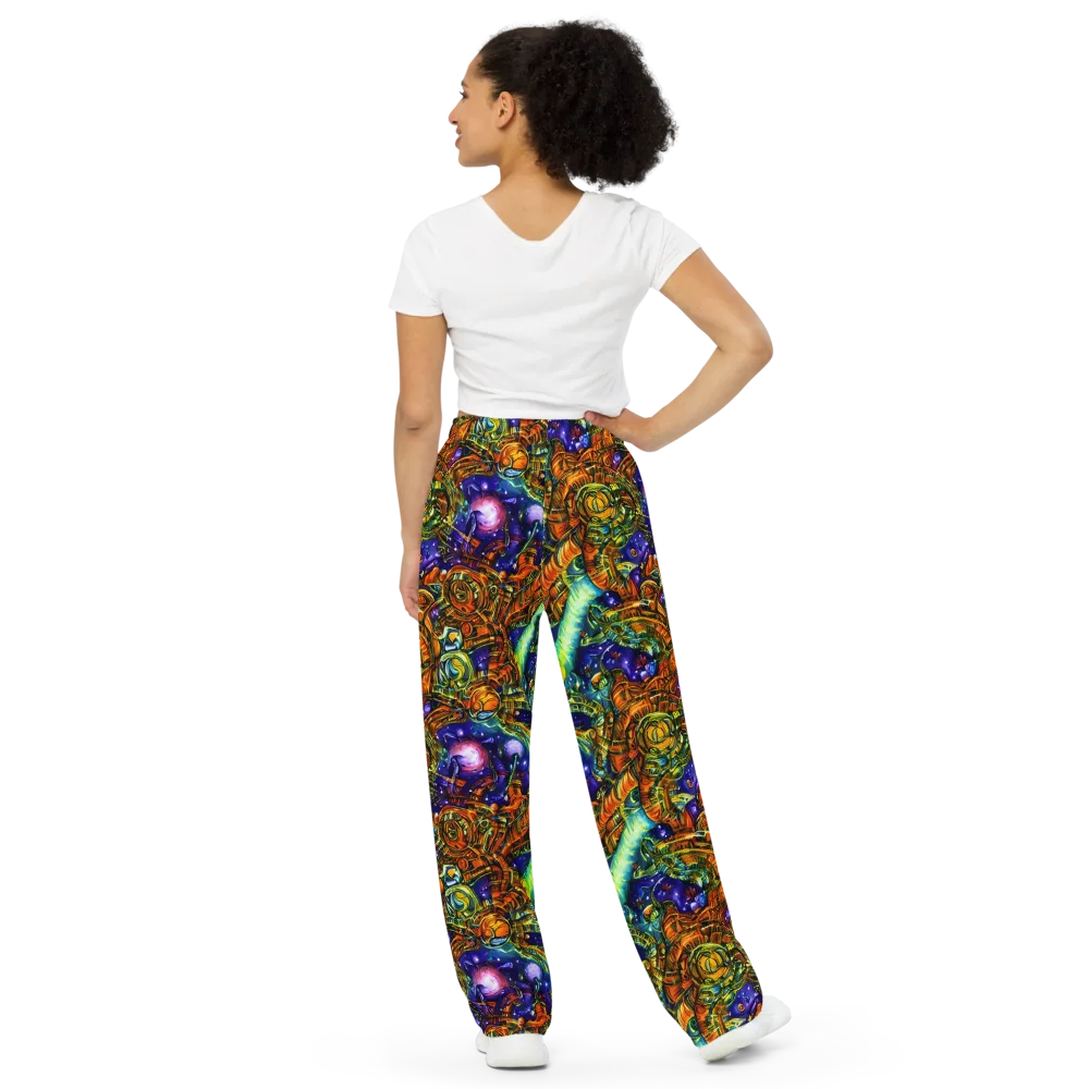Ultraviolet Machine on Wide-Leg Pants — Back