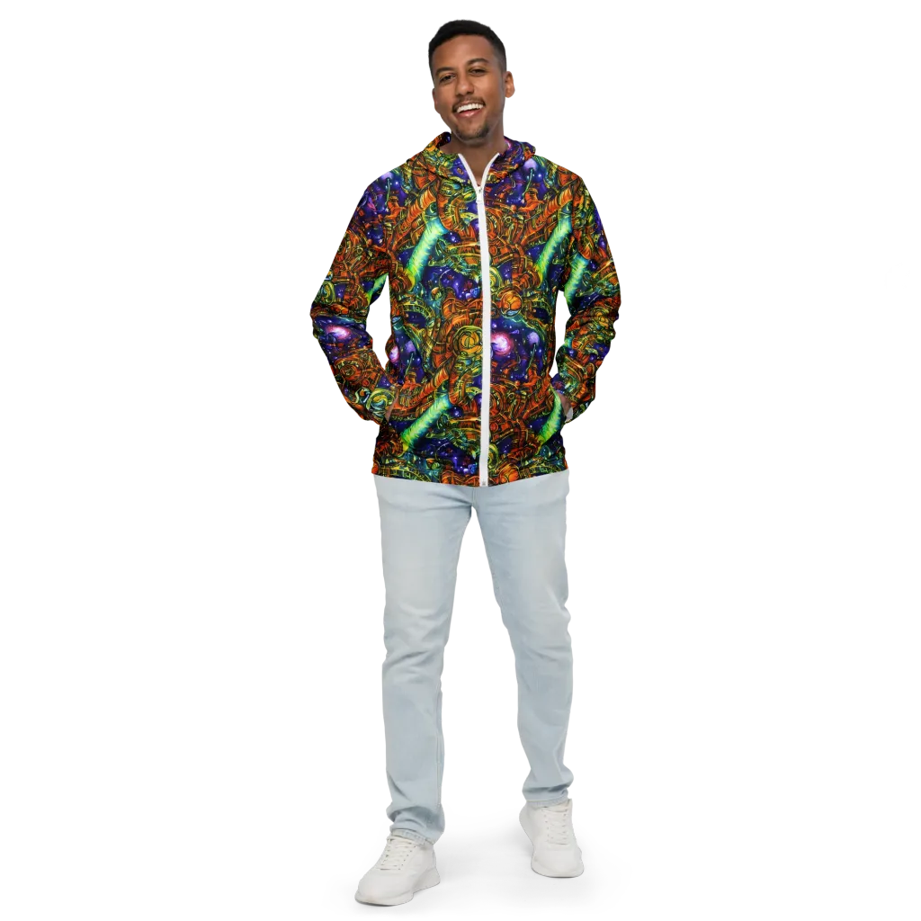Ultraviolet Machine on Men's Windbreaker — Front