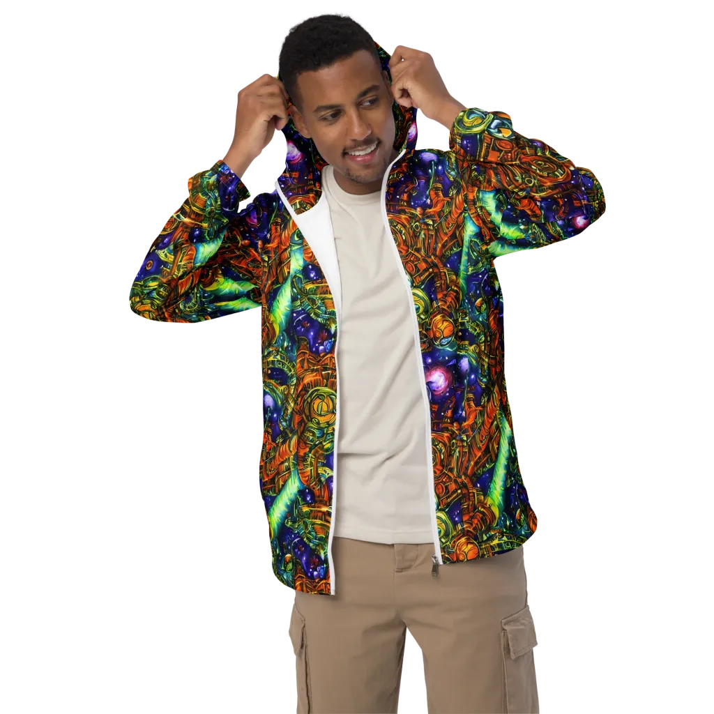 Ultraviolet Machine on Men's Windbreaker — Front