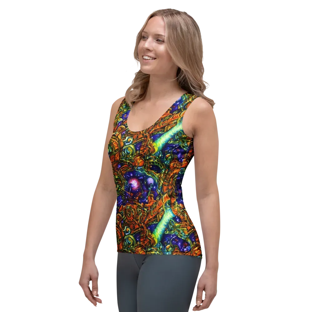 Ultraviolet Machine on Women's Tank Top — Left Front