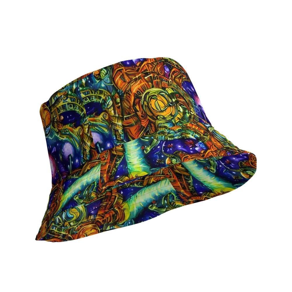 Ultraviolet Machine on Reversible Bucket Hat — Product details Outside