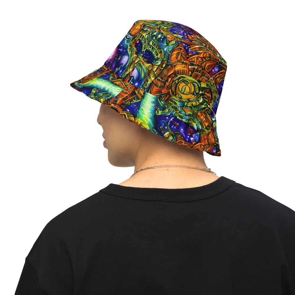 Ultraviolet Machine on Reversible Bucket Hat — Back Inside