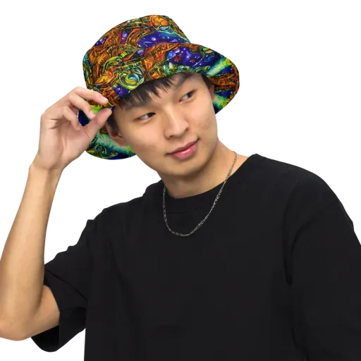 Ultraviolet Machine on a Reversible Bucket Hat