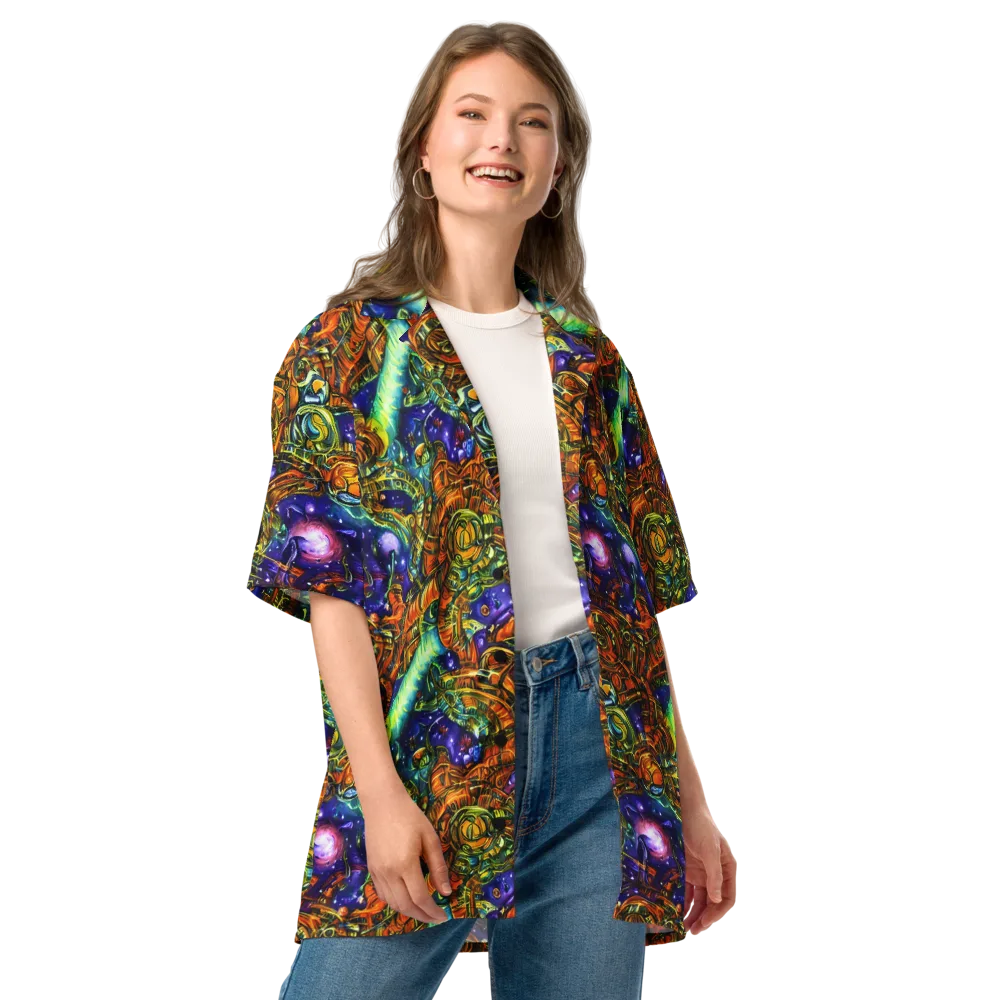 Ultraviolet Machine on Button Shirt — Front
