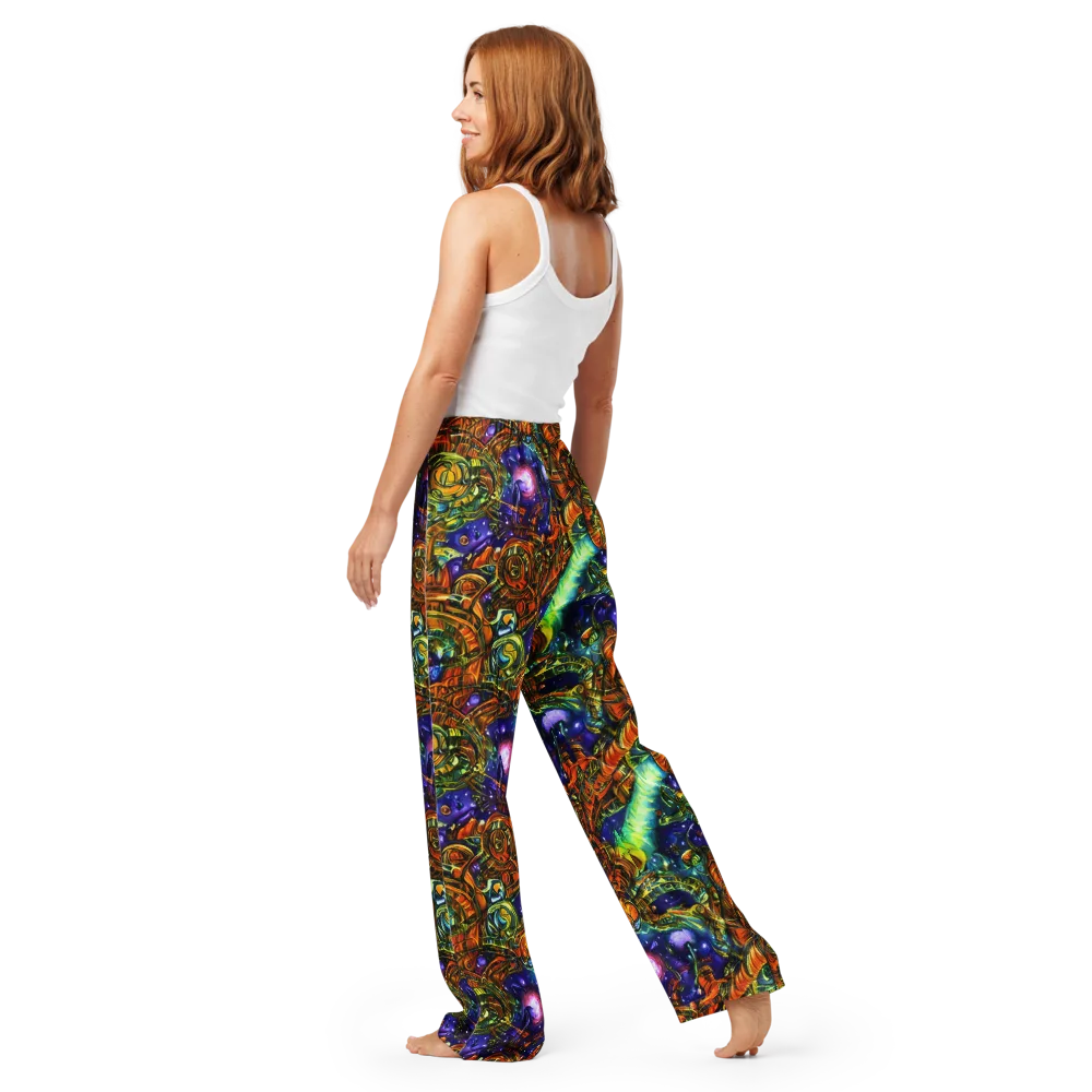 Ultraviolet Machine on Women's Pajama Pants — Back