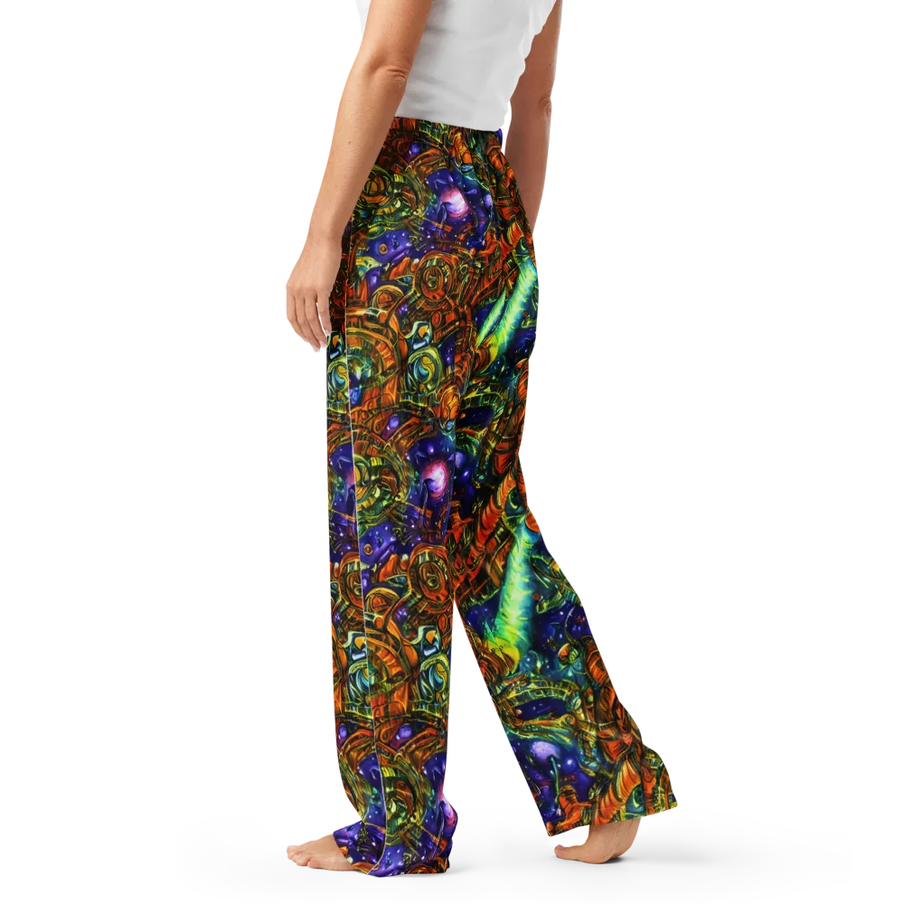 Ultraviolet Machine on Women's Pajama Pants — Left