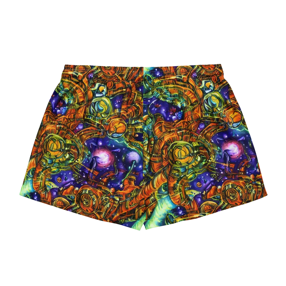 Ultraviolet Machine on Women's Pajama Shorts — Back