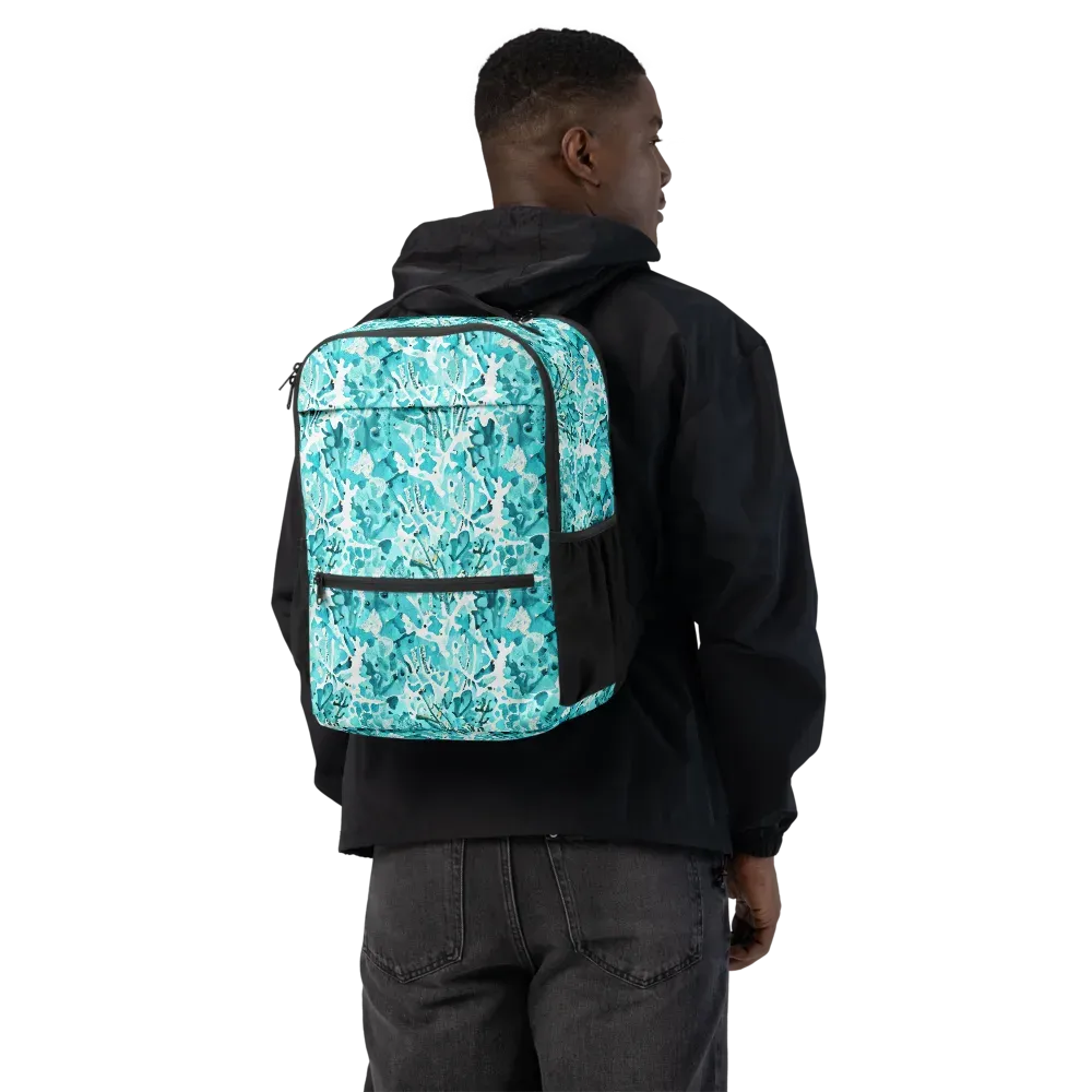 Tidal Bloom on Utility Backpack — Back