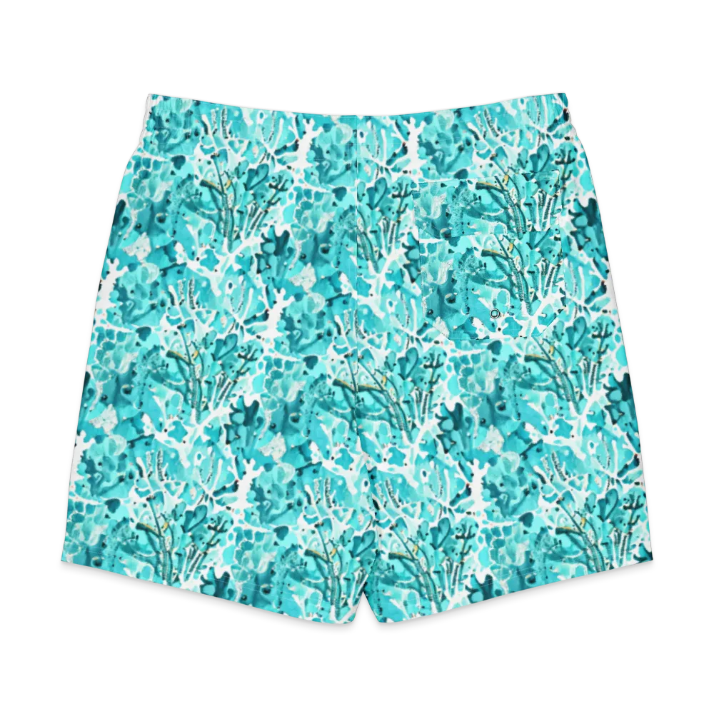Tidal Bloom on Men's Board Shorts — Back