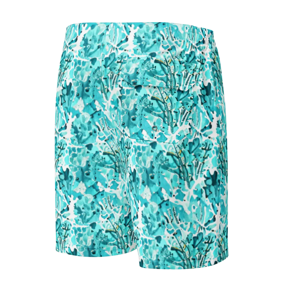 Tidal Bloom on Men's Board Shorts — Back