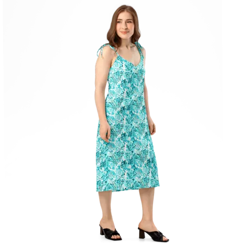Tidal Bloom on a Slip Dress