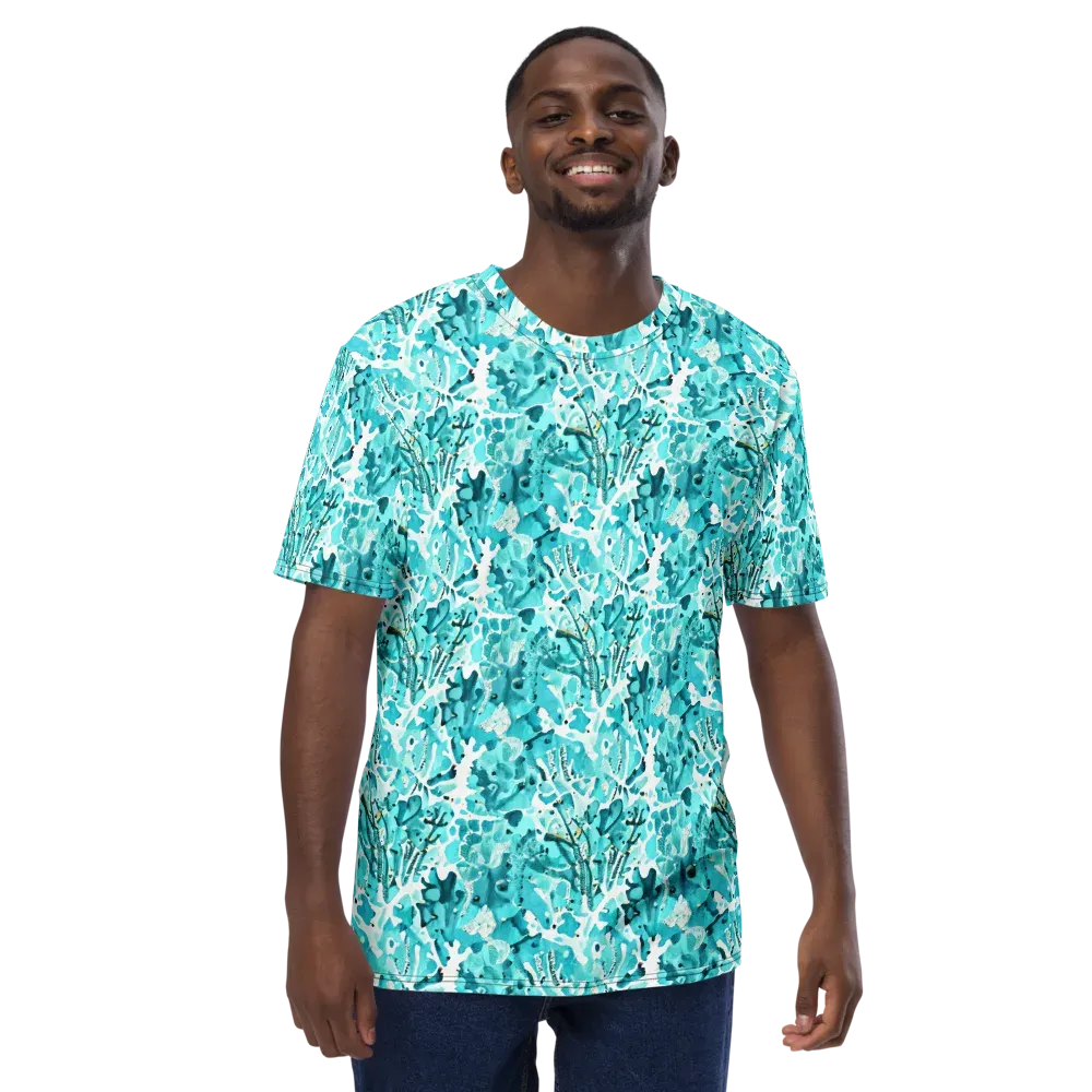 Tidal Bloom on Men's Crew Neck T-Shirt — Front