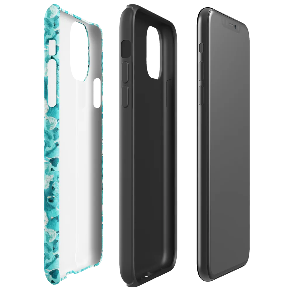 Tidal Bloom on Tough Case for iPhone® — Right