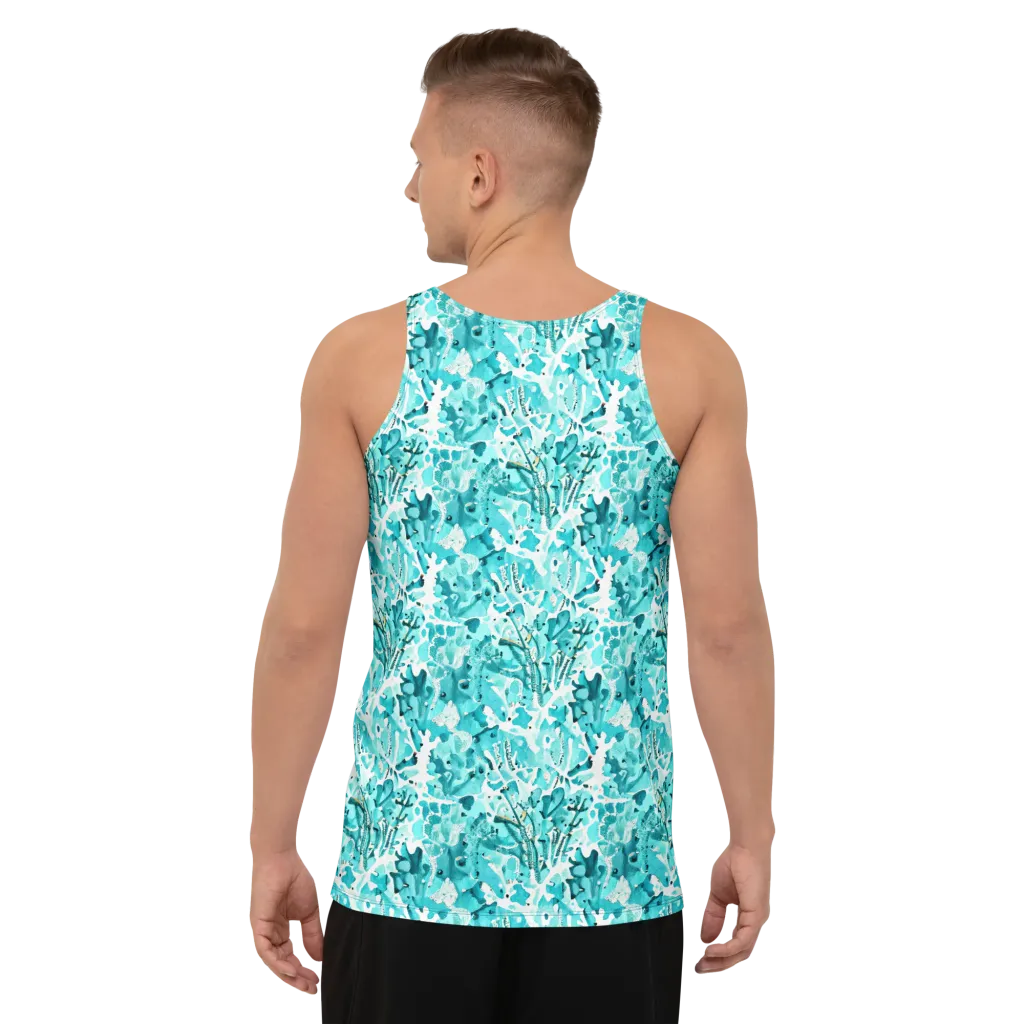 Tidal Bloom on Men's Tank Top — Back