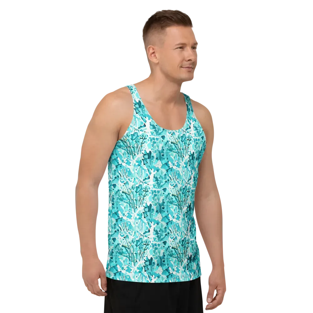 Tidal Bloom on Men's Tank Top — Right Front