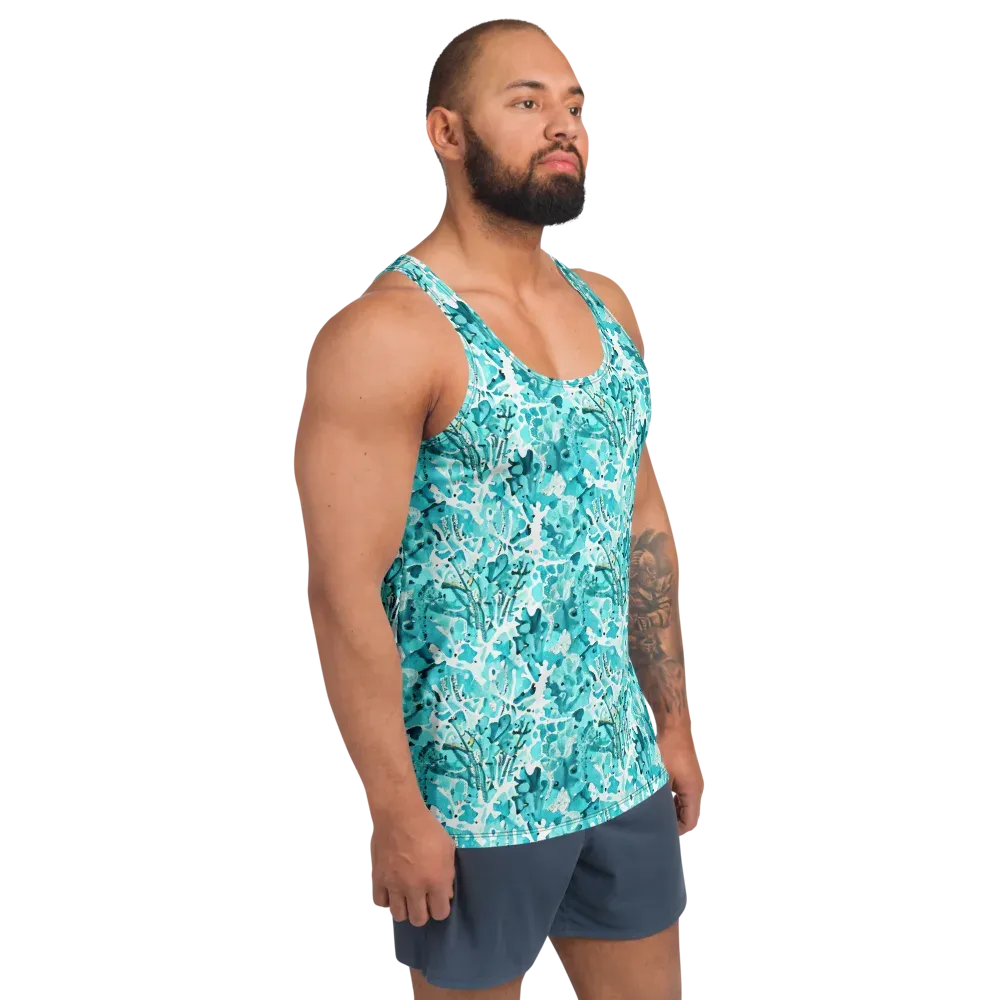Tidal Bloom on Men's Tank Top — Right Front