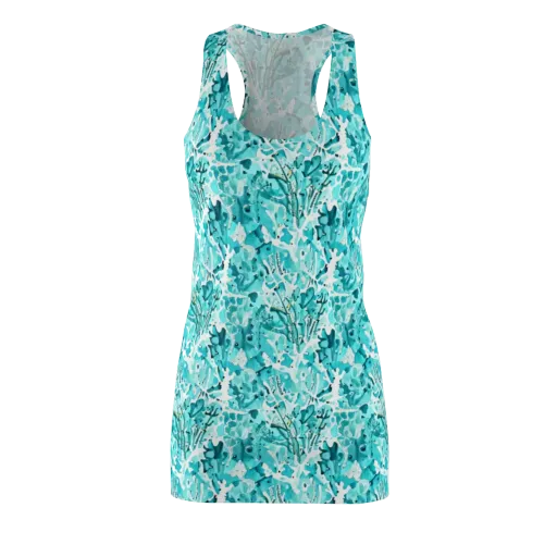 Tidal Bloom on a Racerback Dress