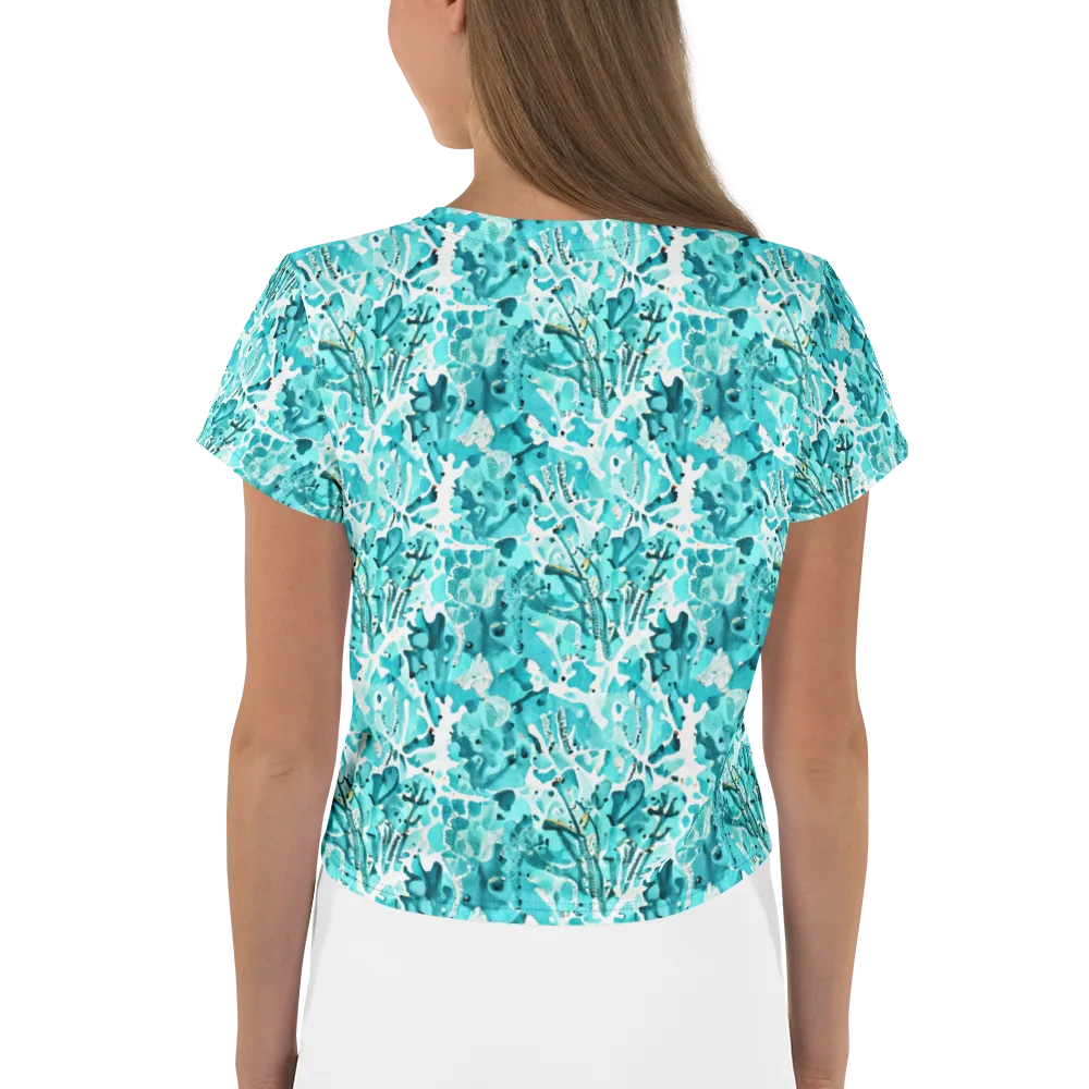 Tidal Bloom on Crop Tee — Back