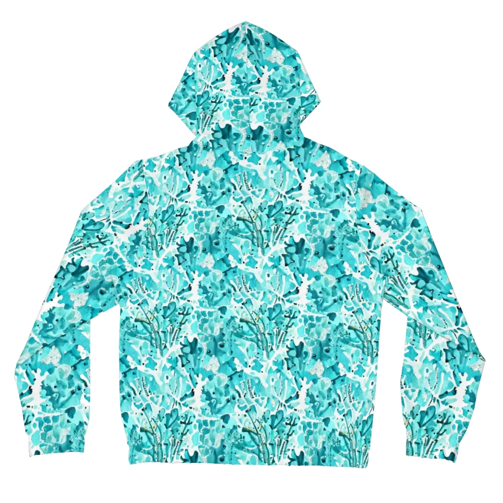 Tidal Bloom on Women's Full-Zip Hoodie — Back