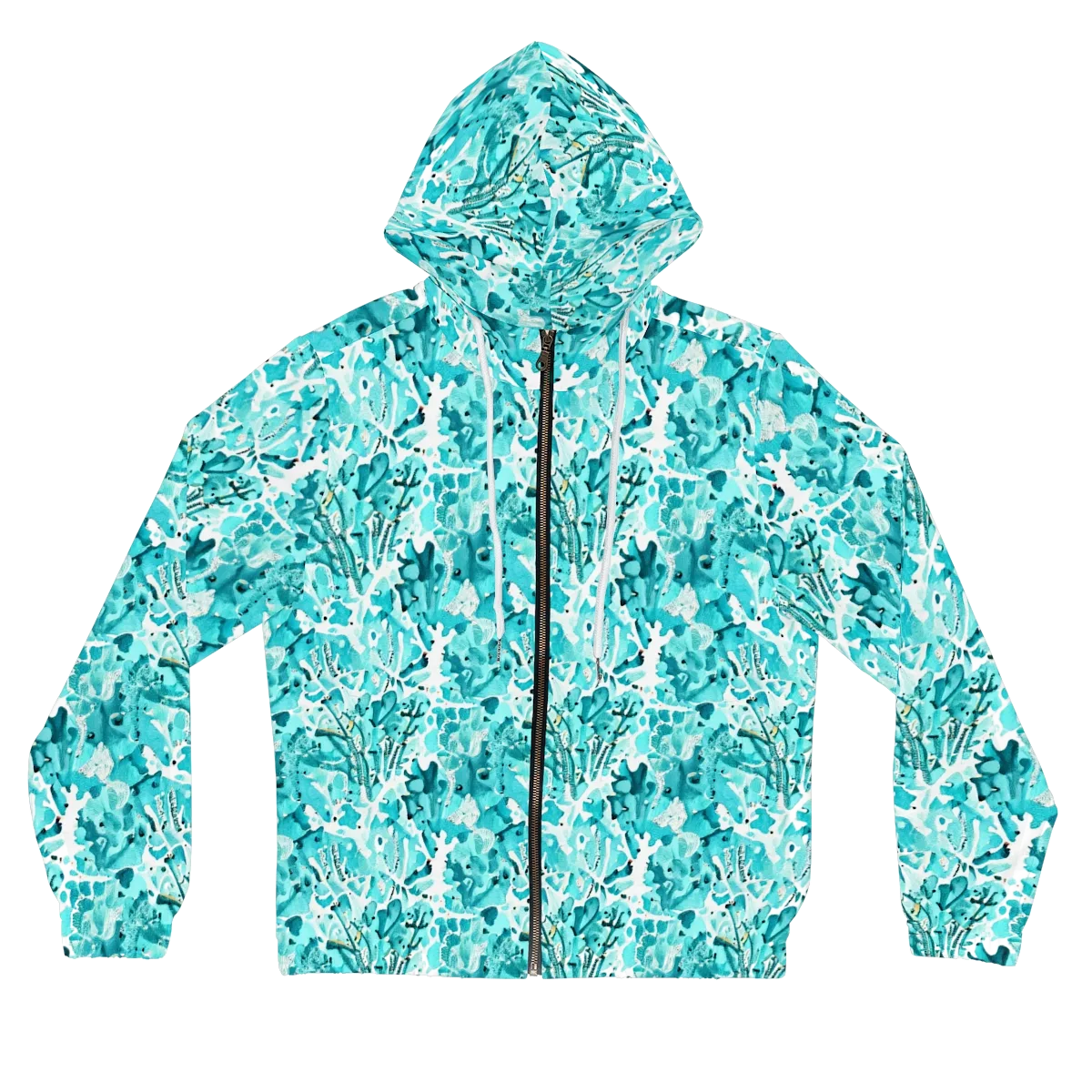 Tidal Bloom on Women's Full-Zip Hoodie — Front