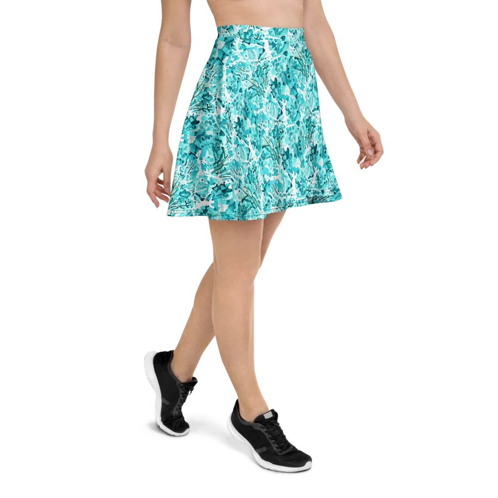 Tidal Bloom on Skater Skirt — Right