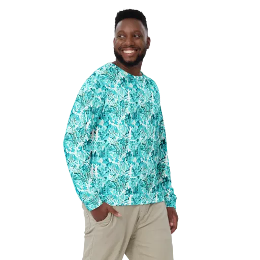 Tidal Bloom on a Sweatshirt