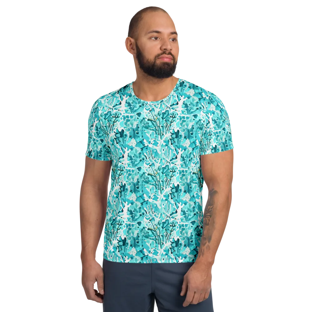 Tidal Bloom on Men's Athletic T-Shirt — Front