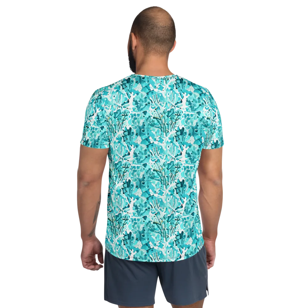 Tidal Bloom on Men's Athletic T-Shirt — Back