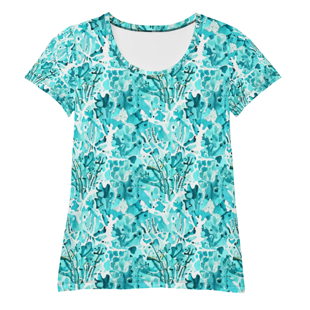 Tidal Bloom on Women's Athletic T-Shirt — Front
