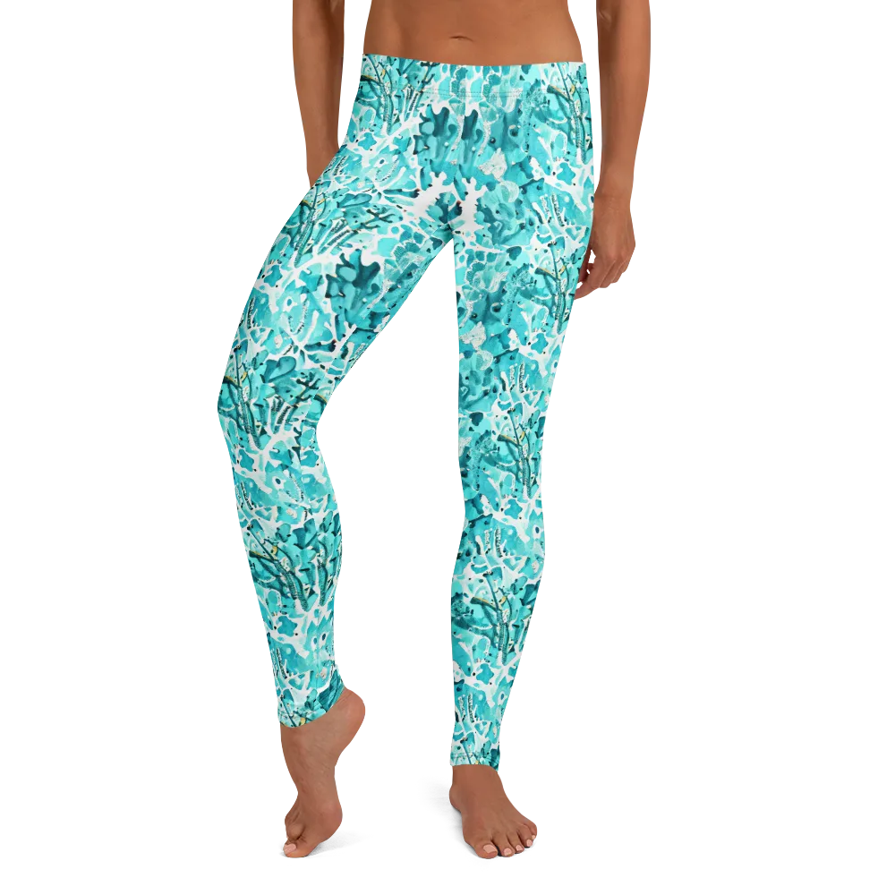 Tidal Bloom on Leggings — Front