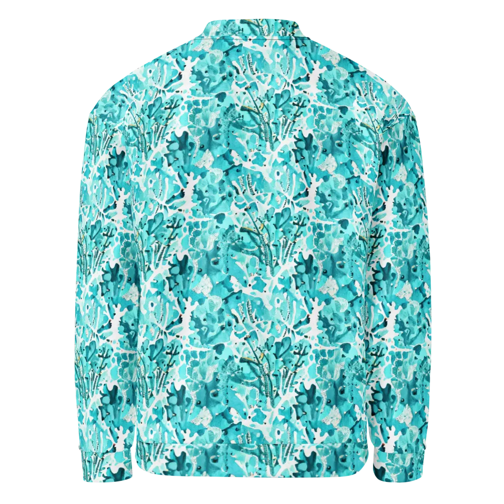 Tidal Bloom on Bomber Jacket — Back