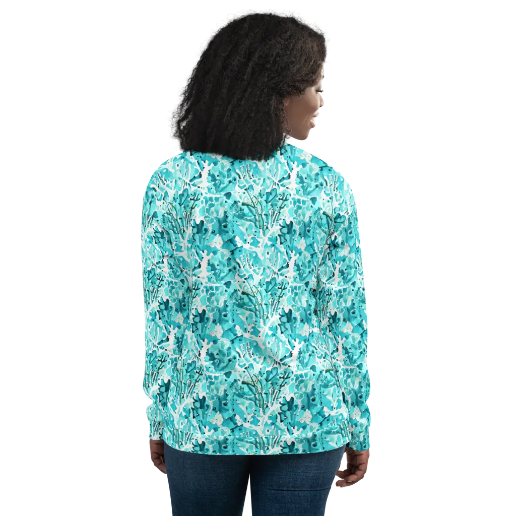 Tidal Bloom on Bomber Jacket — Back