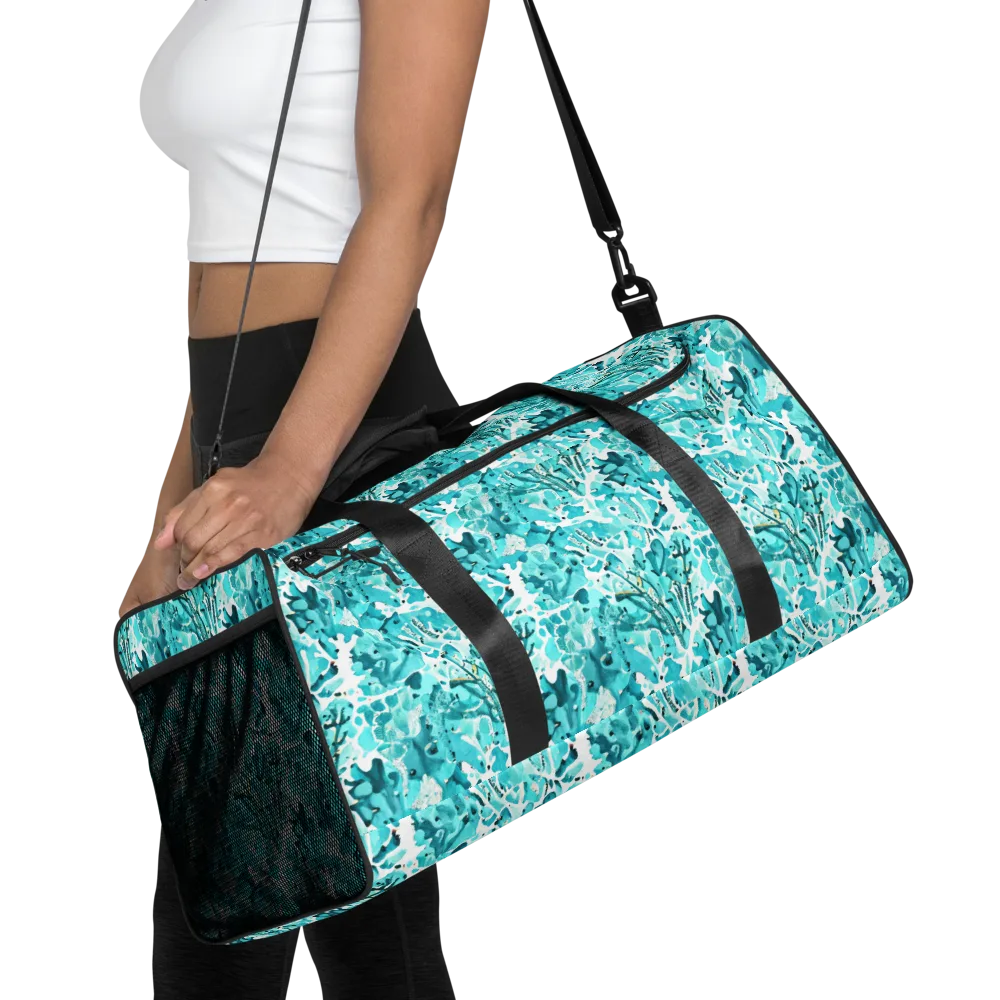 Tidal Bloom on Duffle Bag — Front