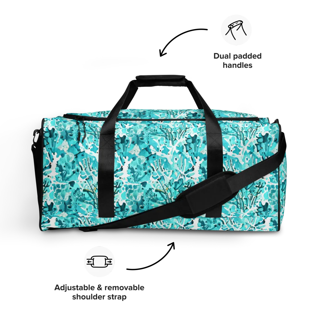 Tidal Bloom on Duffle Bag — Front