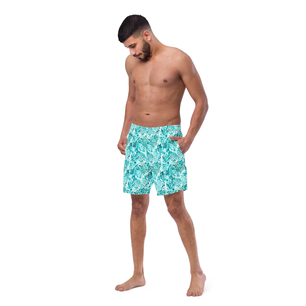 Tidal Bloom on Swim Trunks — Left Front
