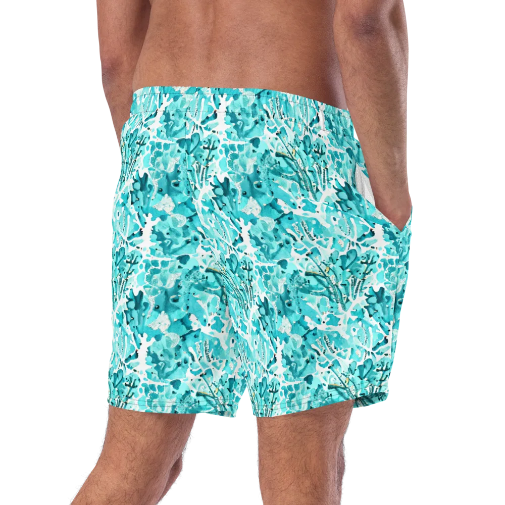 Tidal Bloom on Swim Trunks — Right Back
