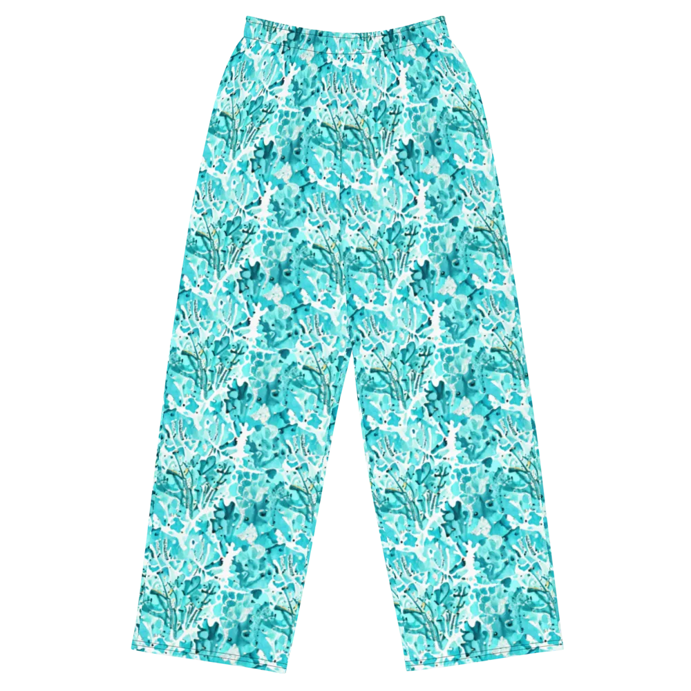 Tidal Bloom on Wide-Leg Pants — Front