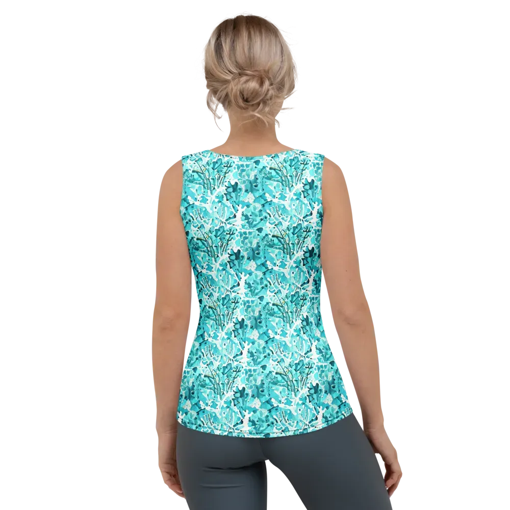 Tidal Bloom on Women's Tank Top — Back