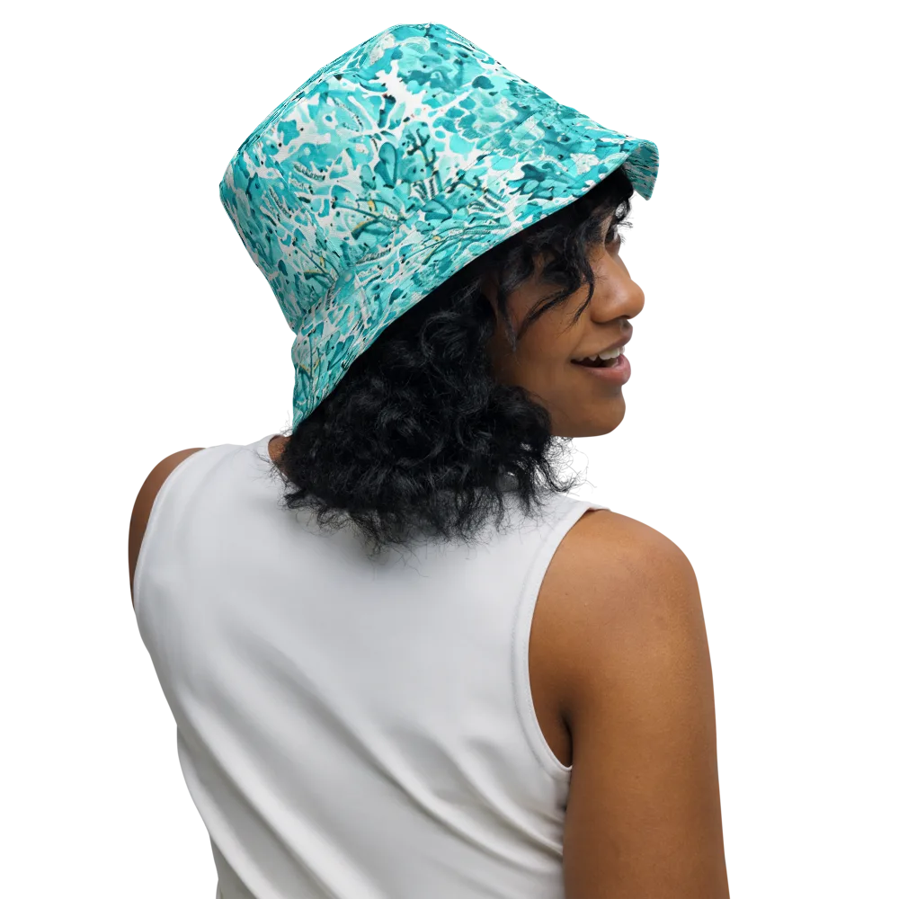 Tidal Bloom on Reversible Bucket Hat — Right Outside