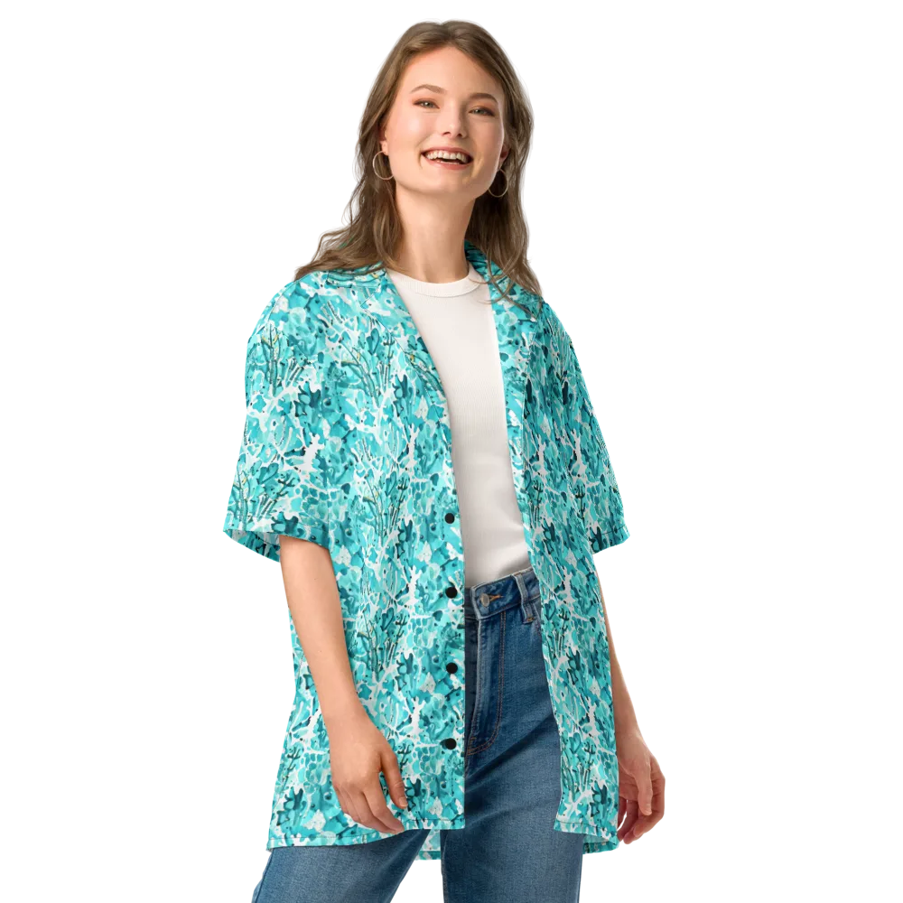 Tidal Bloom on Button Shirt — Front